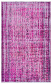 Atina Pembe Eskitme Yün El Dokuma Halısı 164 x 250 Apex Unique