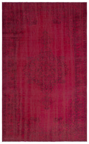 Atina Kırmızı Eskitme Yün El Dokuma Halısı 176 x 285 Apex Unique