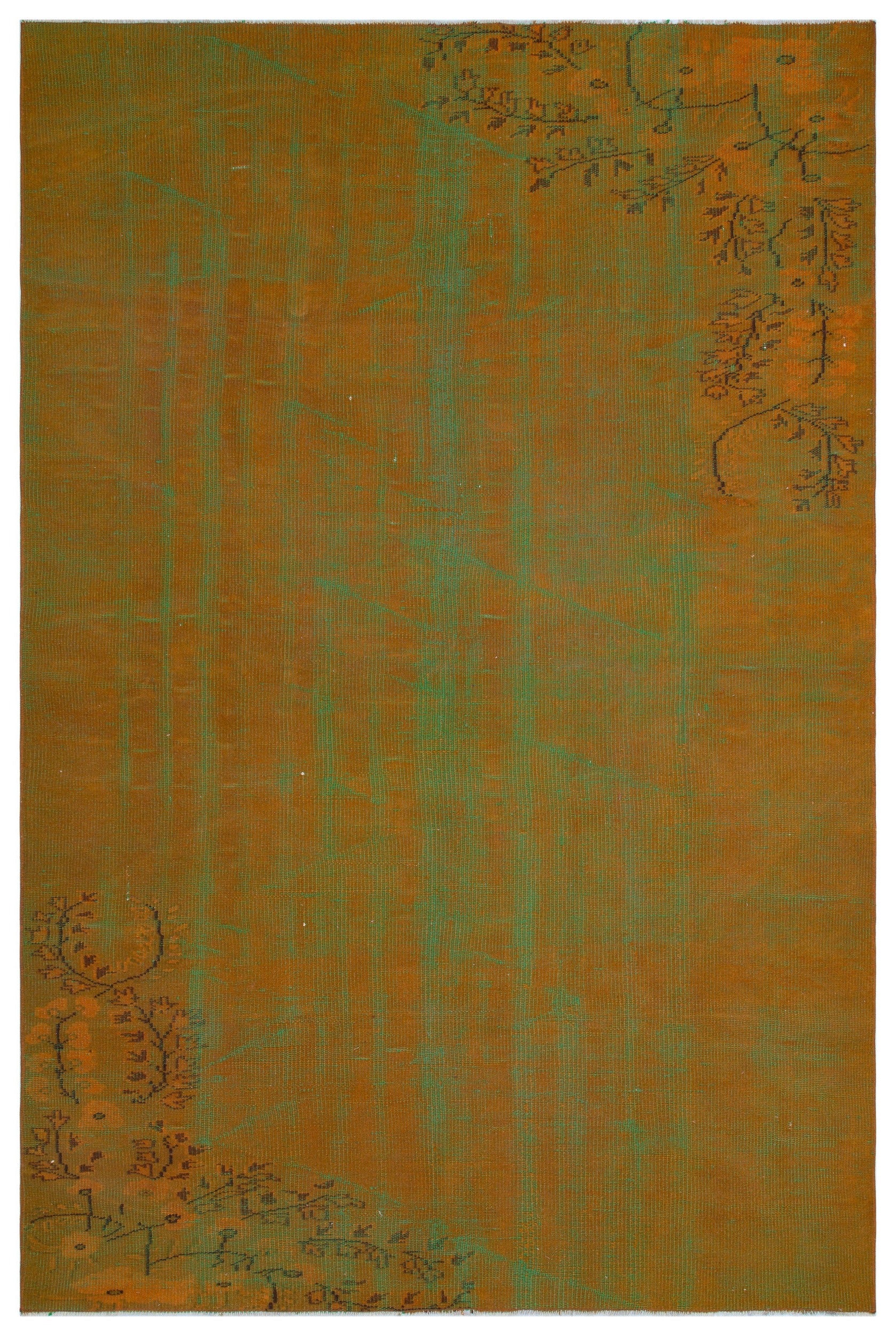 Atina Krem Eskitme Yün El Dokuma Halısı 175 x 263 Apex Unique