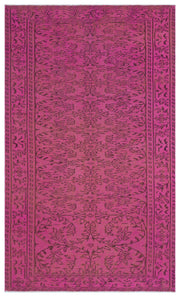 Atina Pembe Eskitme Yün El Dokuma Halısı 150 x 253 Apex Unique