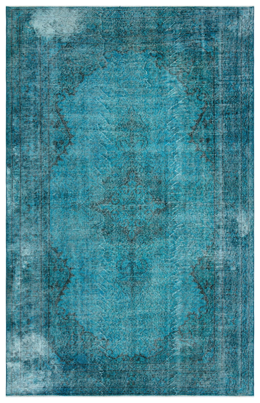 Beyaz Krem Anadolu Bohem Eskitme Yün Halı 171x266 - Özel Seri
