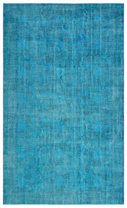 Atina Turkuaz Eskitme Yün El Dokuma Halısı 162 x 266 Apex Unique