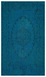 Atina Turkuaz Eskitme Yün El Dokuma Halısı 163 x 271 Apex Unique