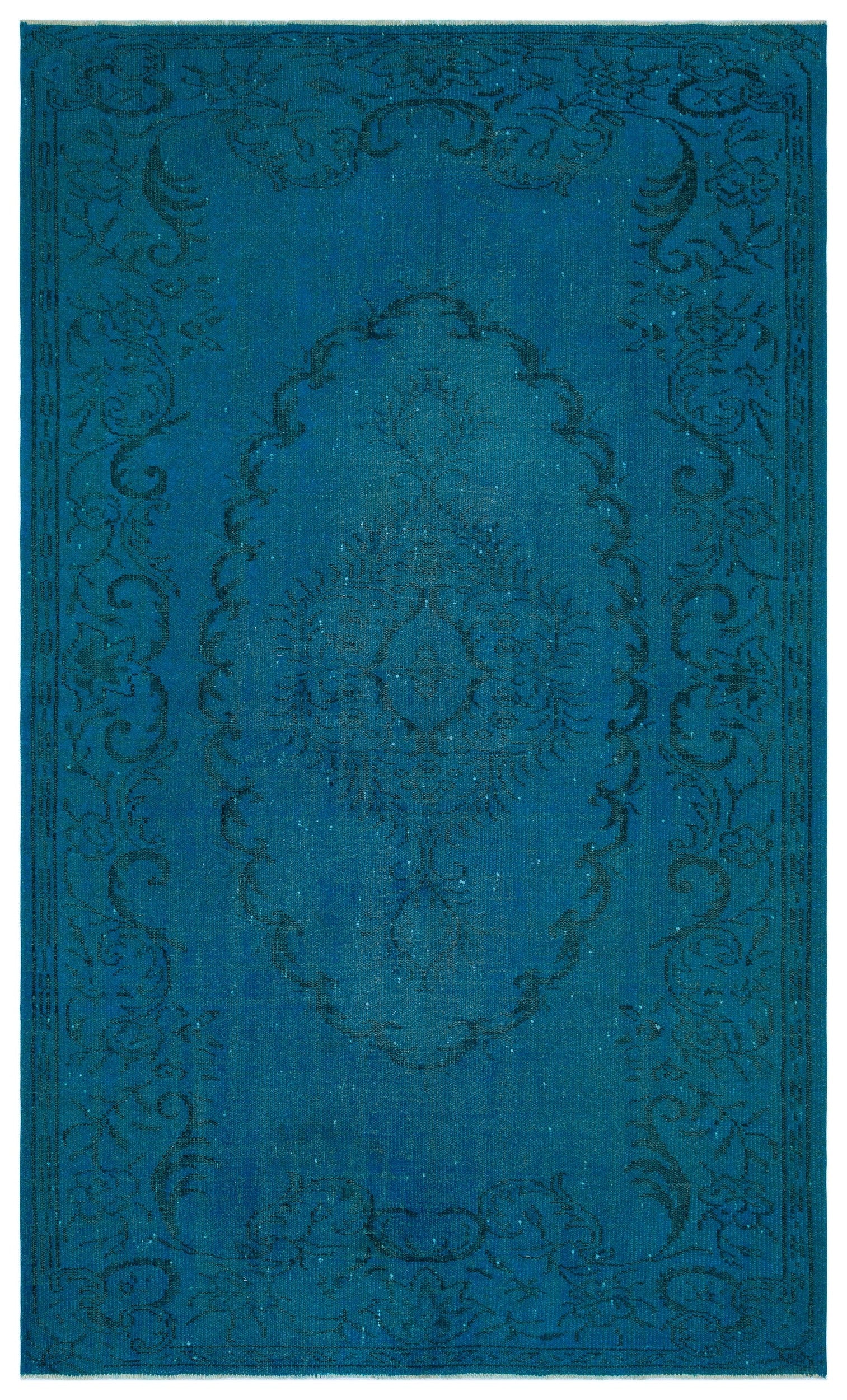 Atina Turkuaz Eskitme Yün El Dokuma Halısı 163 x 271 Apex Unique