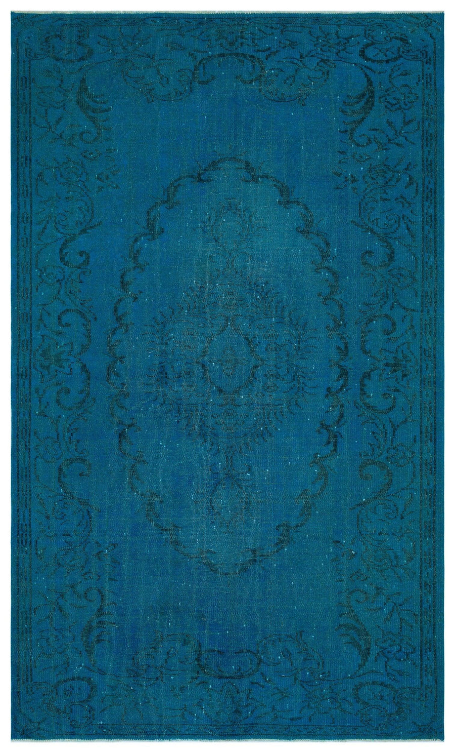 Antrasit Siyah Bohem Eskitme Yün Halı 163x271