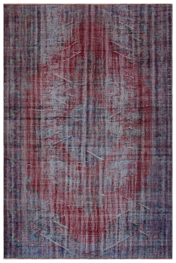 Kırmızı Anadolu Klasik Çiçekli Yün Halı 195x288 - Özel Seri