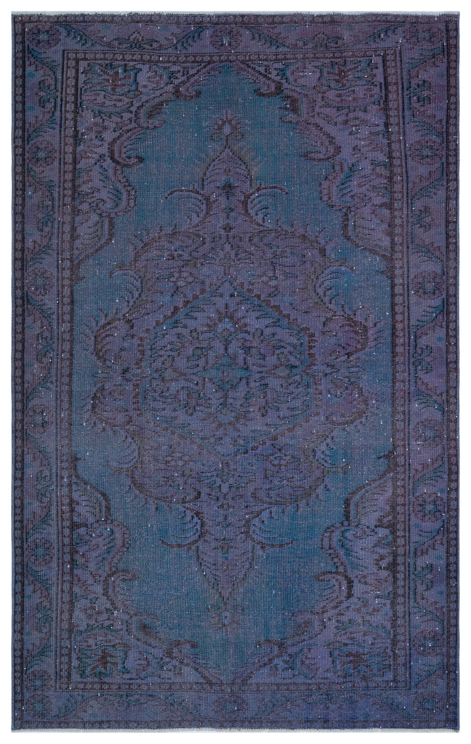 Atina Mor Eskitme Yün El Dokuma Halısı 160 x 260 Apex Unique