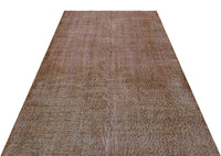 Modern Abstract Brown & Grey Wool Rug 150x253 cm (4'11" x 8'4")