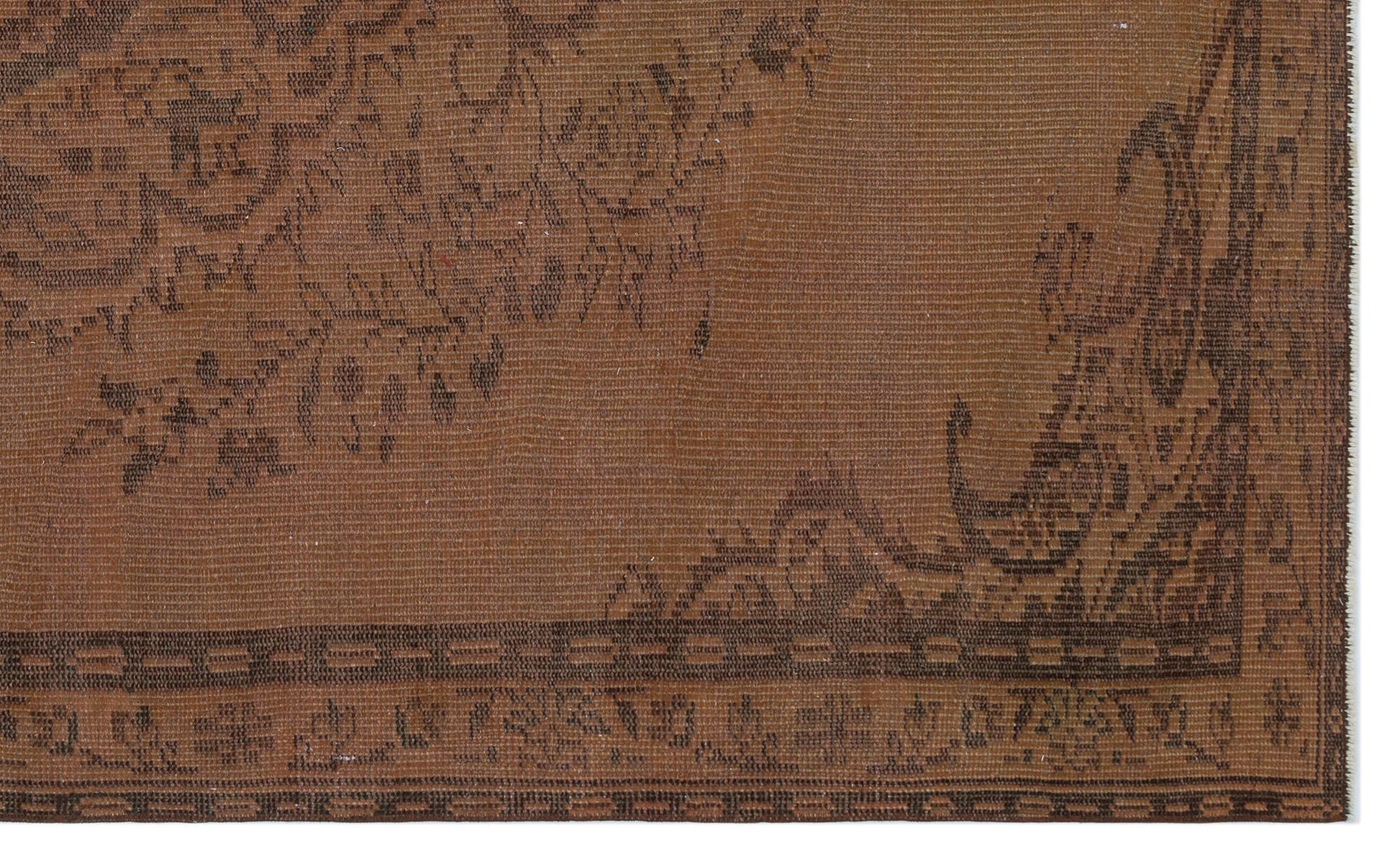 Atina Kahverengi Klasik Yün El Dokuma Halısı 158 x 262 Apex Unique