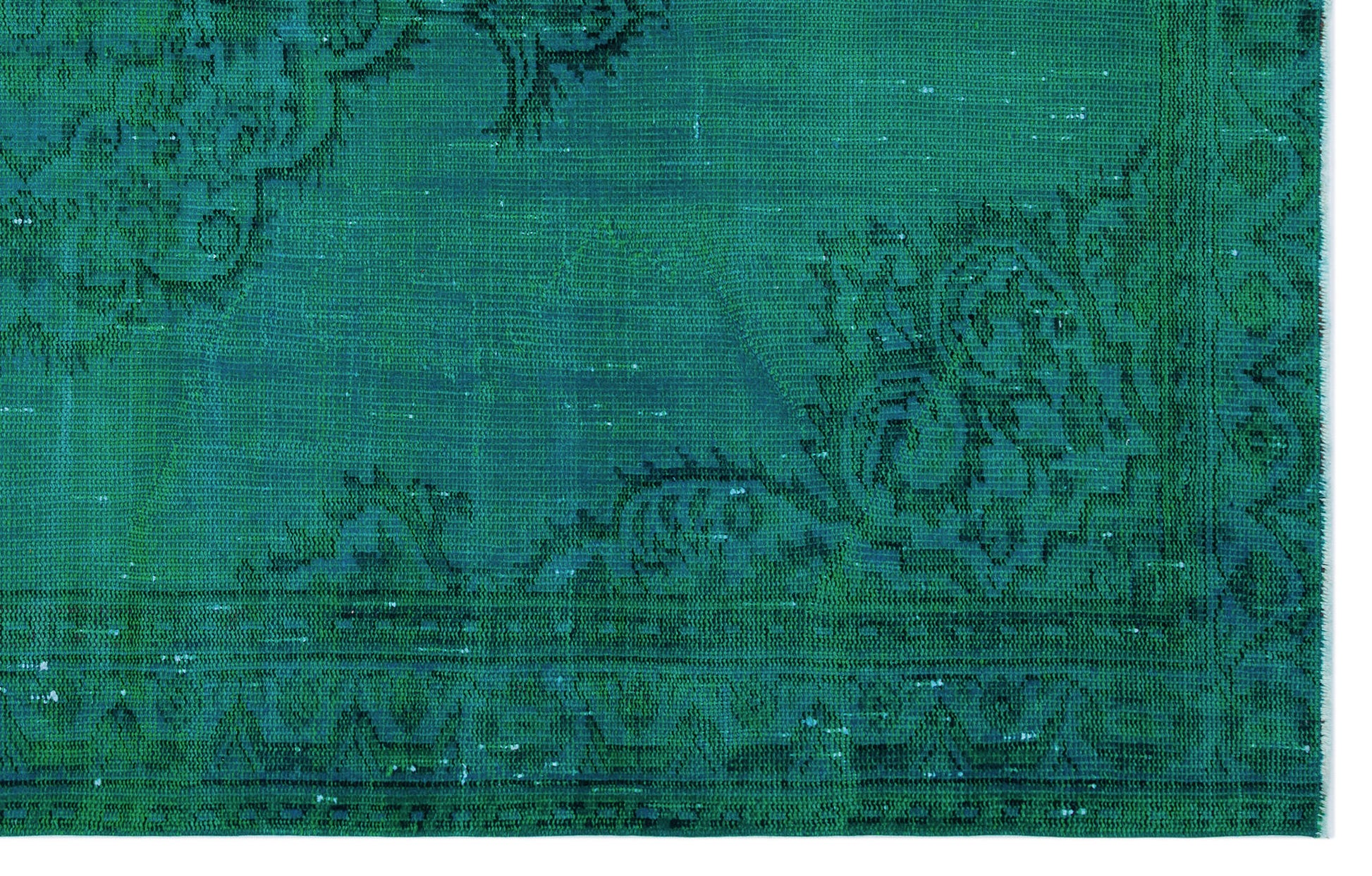 Atina Turkuaz Eskitme Yün El Dokuma Halısı 168 x 270 Apex Unique