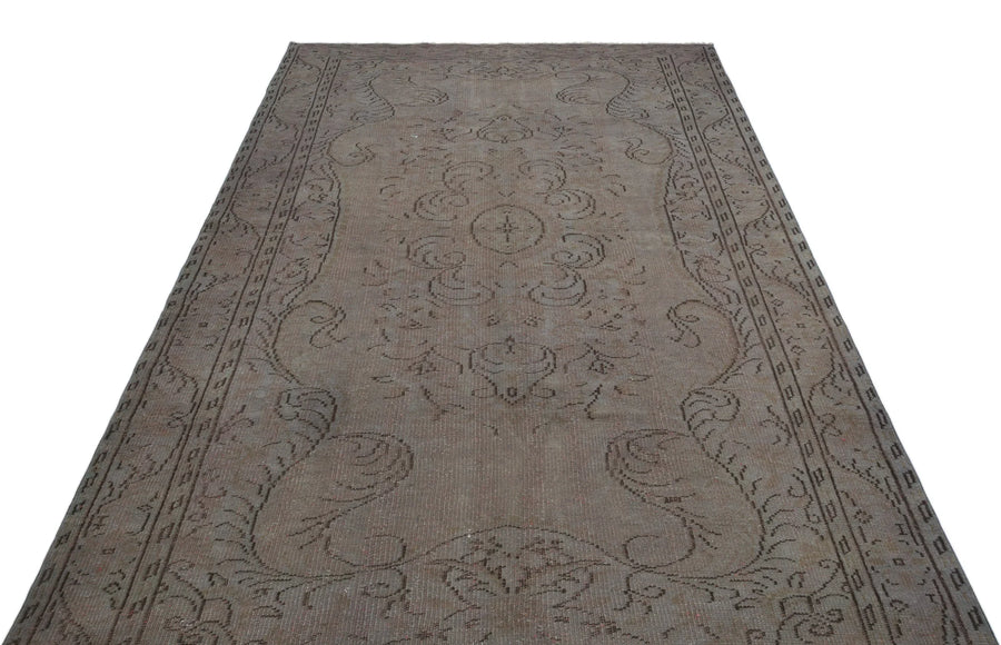 Gri Anadolu Eskitme Klasik Yün Halı 170x288 - Özel Seri