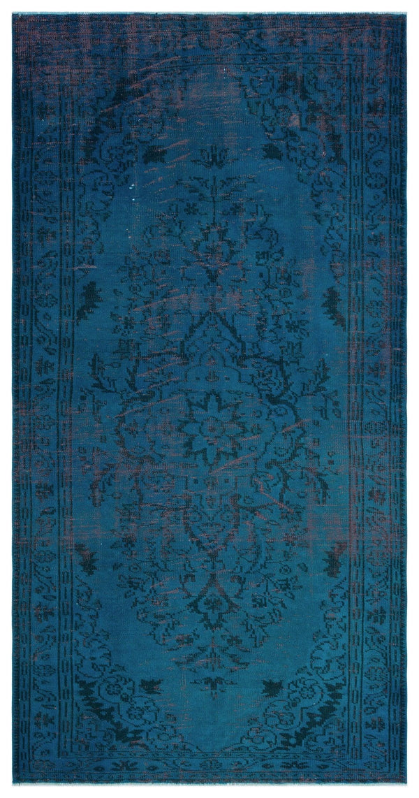 Mavi Anadolu Eskitme Yün Halı 150x291 - Özel Seri