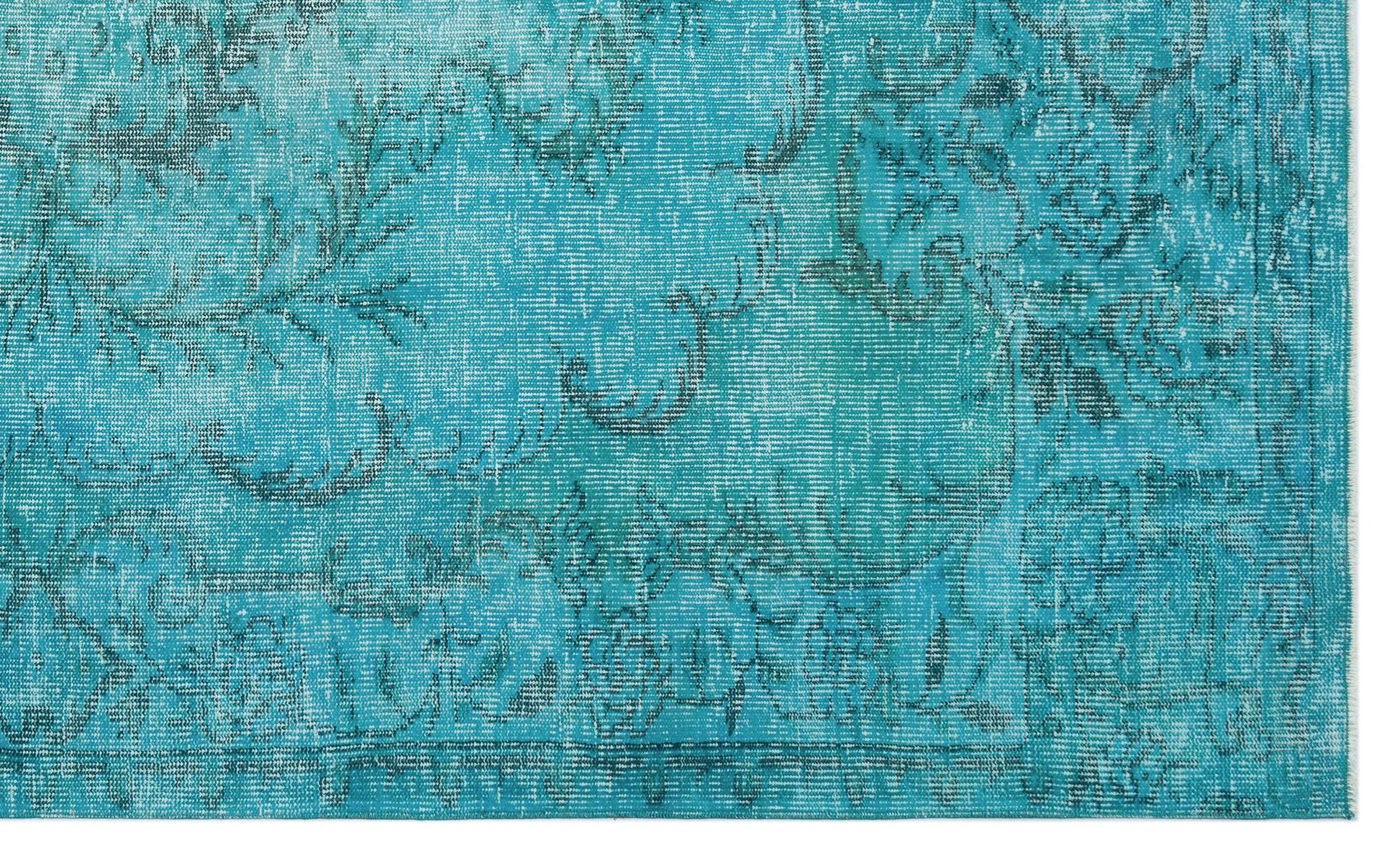 Atina Turkuaz Eskitme Yün El Dokuma Halısı 170 x 281 Apex Unique