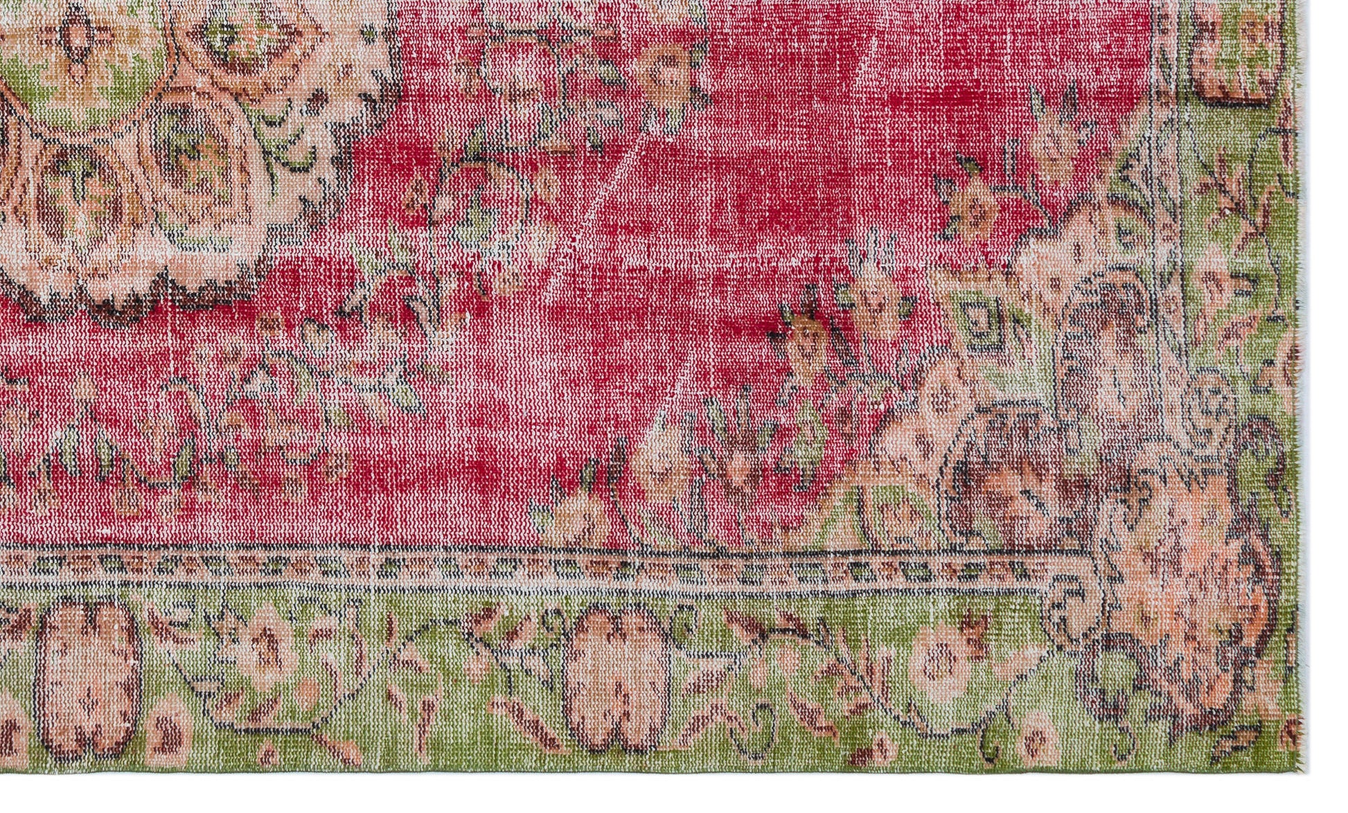 Atina Krem Eskitme Yün El Dokuma Halısı 175 x 289 Apex Unique