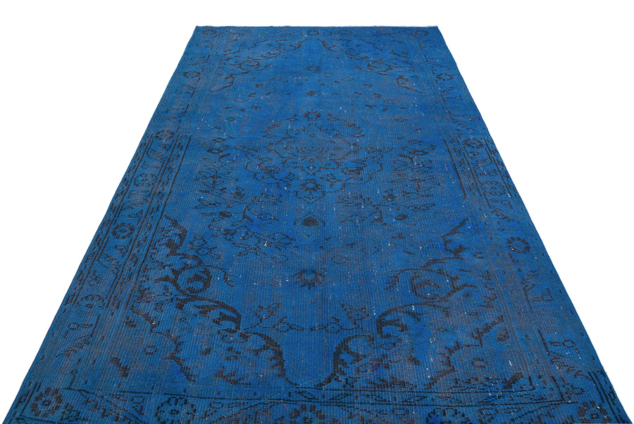 Mavi Anadolu Eskitme Modern Yün Halı 163x279 - Özel Seri
