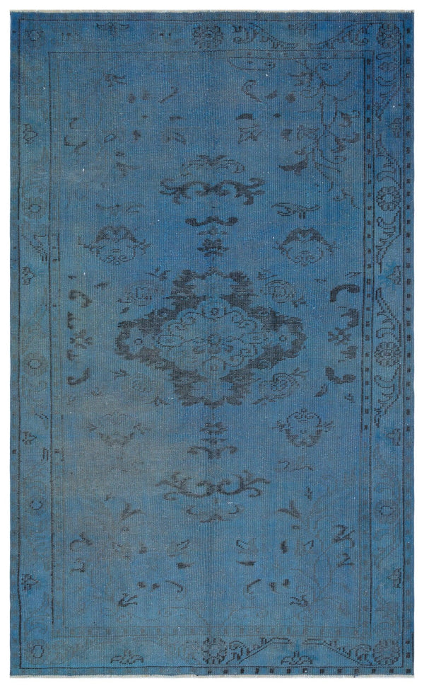 Mavi Anadolu Eskitme Modern Yün Halı 171x275 - Özel Seri