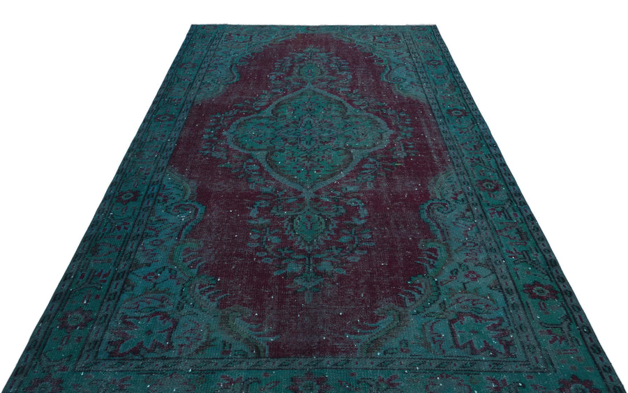 Bordo Mavi Isparta Eskitme Klasik Yün Halı 176x273 - Özel Seri