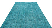 Atina Turkuaz Eskitme Yün El Dokuma Halısı 205 x 290 Apex Unique