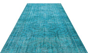 Atina Turkuaz Eskitme Yün El Dokuma Halısı 183 x 290 Apex Unique