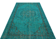 Atina Turkuaz Eskitme Yün El Dokuma Halısı 151 x 246 Apex Unique