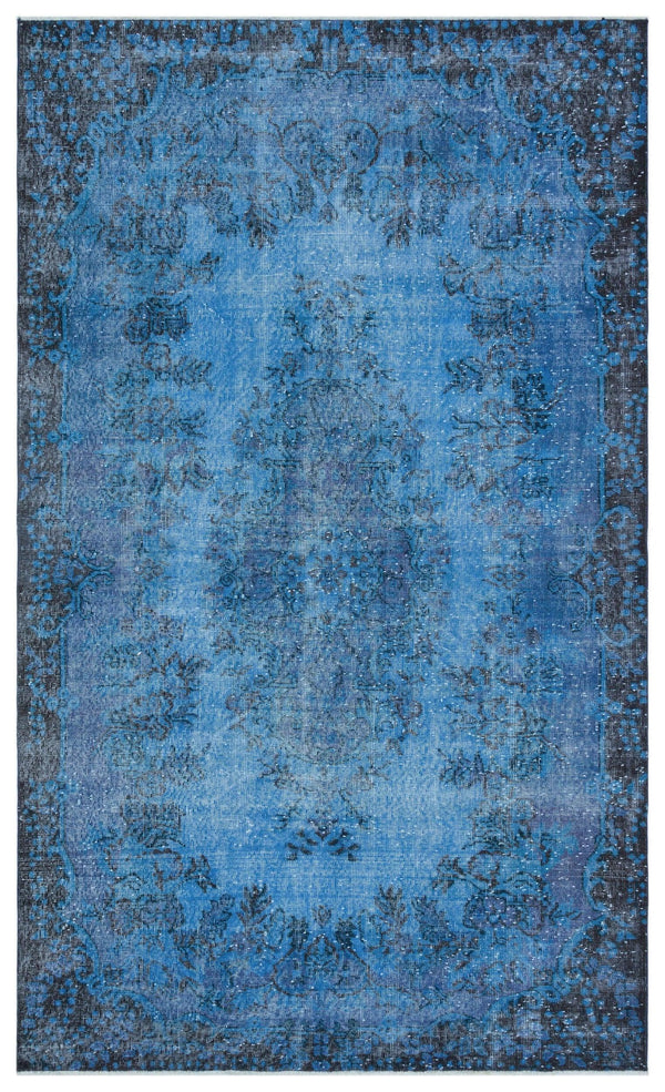 Mavi Anadolu Eskitme Modern Yün Halı 172x282 - Özel Seri