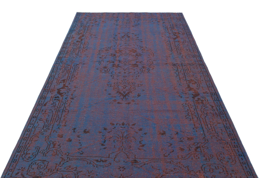 Mavi Anadolu Eskitme Modern Yün Halı 152x248 - Özel Seri