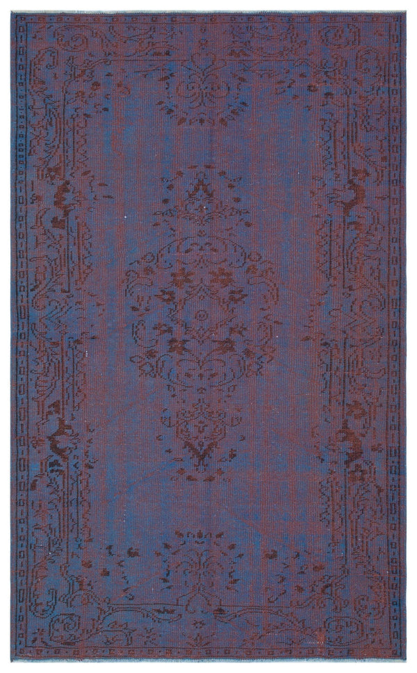 Mavi Anadolu Eskitme Modern Yün Halı 152x248 - Özel Seri