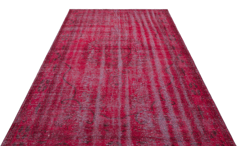 Pembe Anadolu Çiçekli Yün Halı 176x273 - Özel Seri