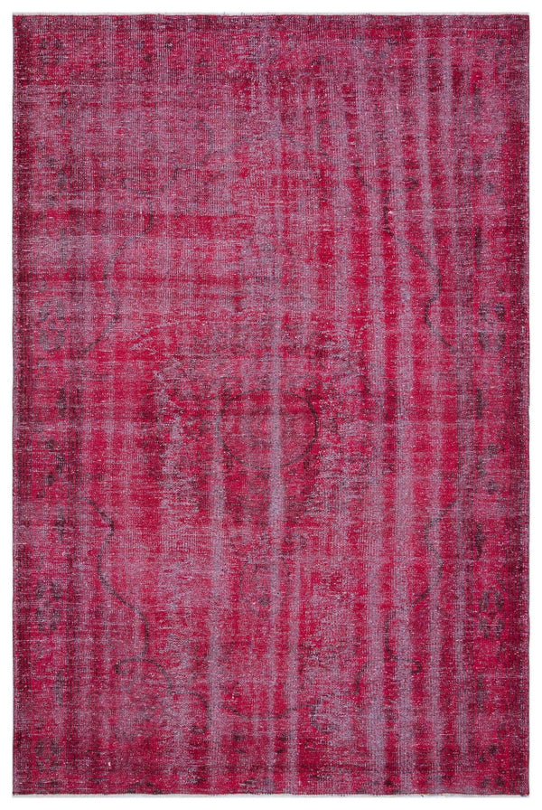 Pembe Anadolu Çiçekli Yün Halı 176x273 - Özel Seri