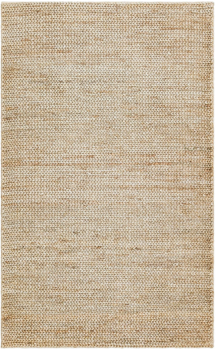 Beige Jute-Look Flatweave Kilim Rug – in the hallway