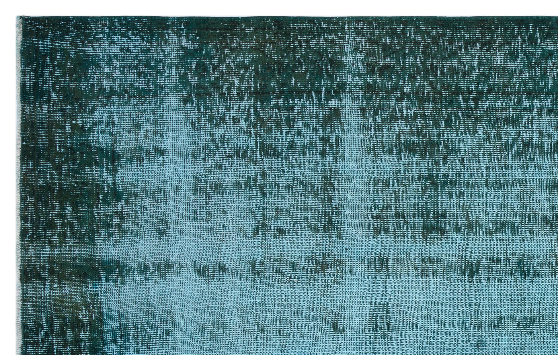 Atina Turkuaz Eskitme Yün El Dokuma Halısı 171 x 274 Apex Unique