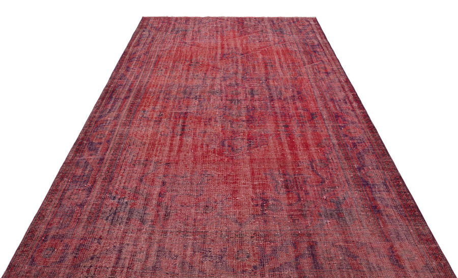 Kırmızı Anadolu Geometrik Klasik Yün Halı 183x290 - Özel Seri