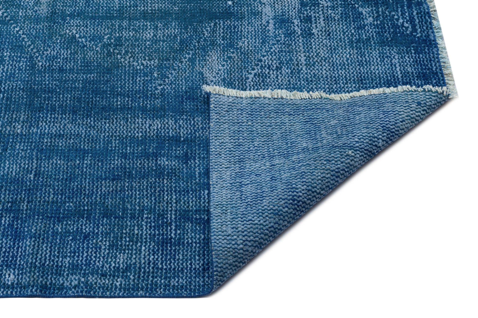 Atina Mavi Eskitme Yün El Dokuma Halısı 182 x 266 Apex Unique