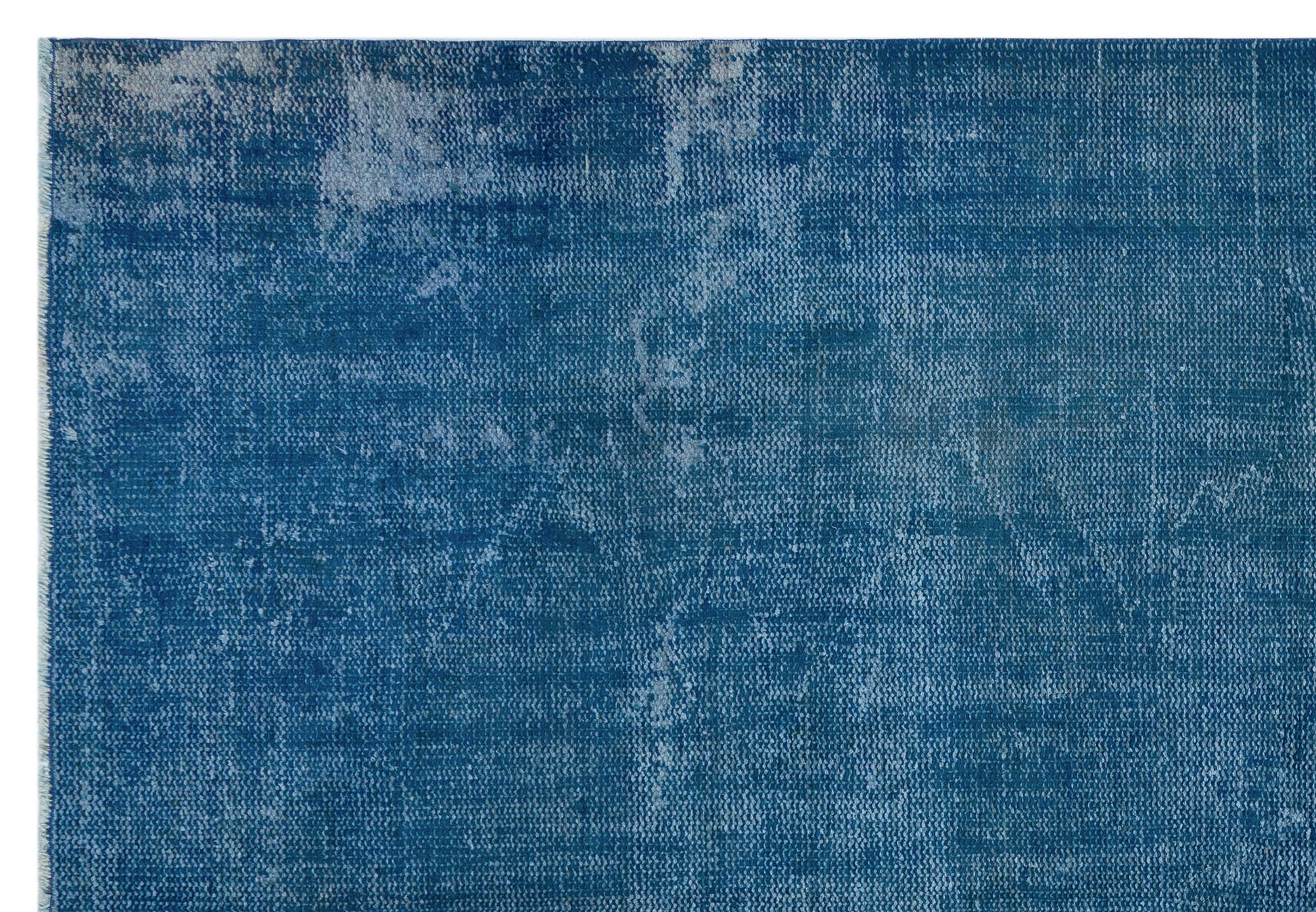 Atina Mavi Eskitme Yün El Dokuma Halısı 182 x 266 Apex Unique
