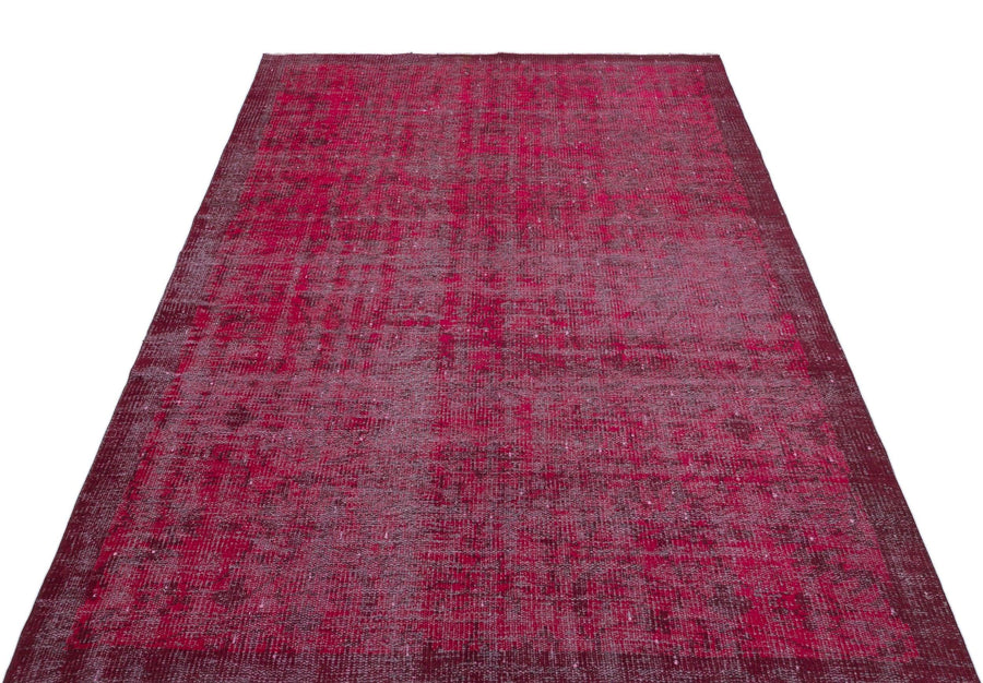 Pembe Isparta Çiçekli Yün Halı 148x237 - Özel Seri