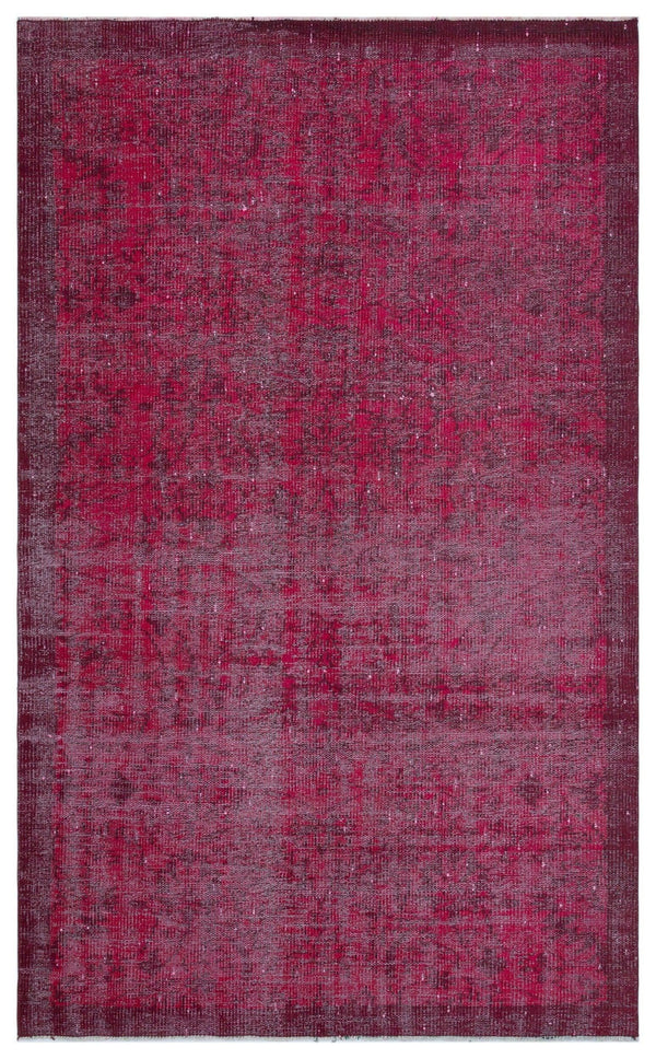 Pembe Isparta Çiçekli Yün Halı 148x237 - Özel Seri