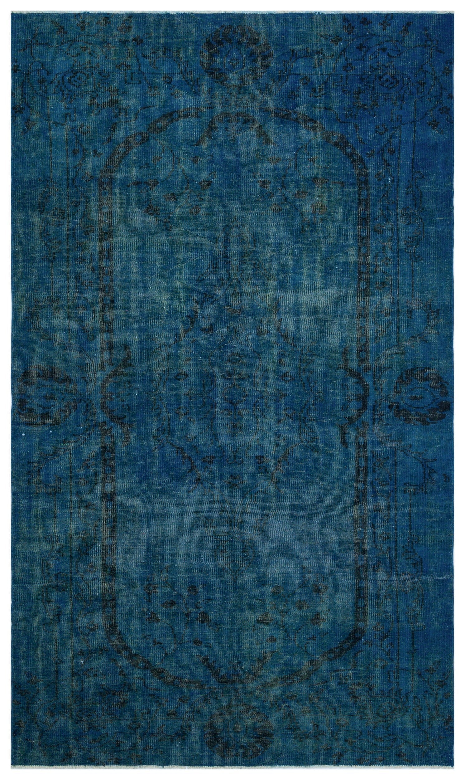 Atina Turkuaz Eskitme Yün El Dokuma Halısı 173 x 293 Apex Unique