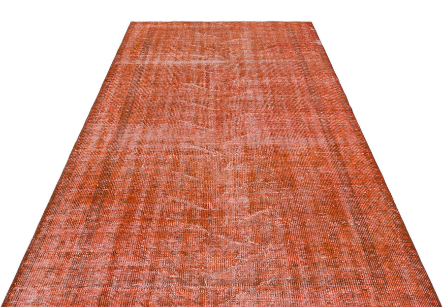 Turuncu Bohem Eskitme Yün Halı 153x251
