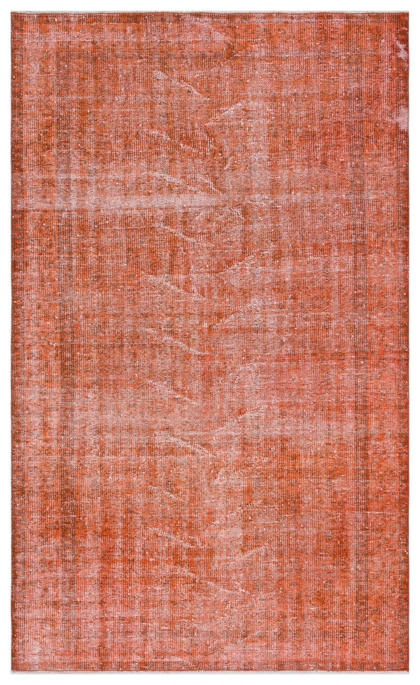 Turuncu Bohem Eskitme Yün Halı 153x251