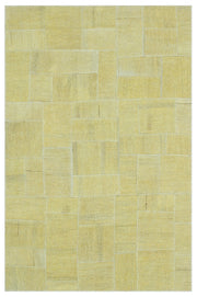 Teselya Mor Patchwork Yün El Dokuma Halısı 130 x 196 Apex Unique