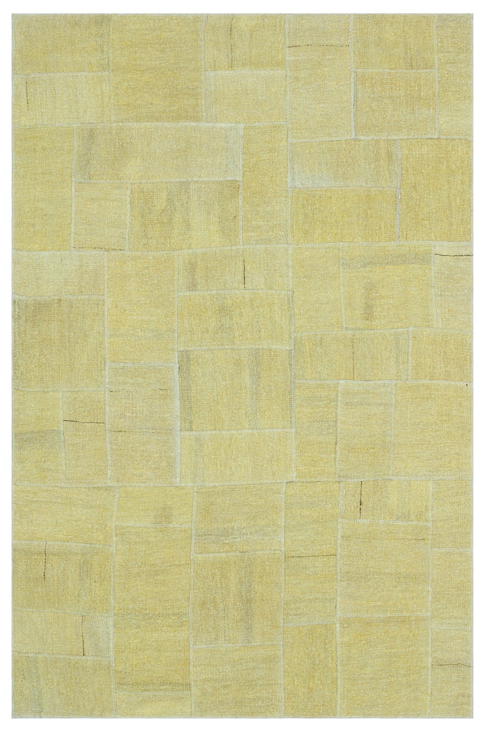 Teselya Mor Patchwork Yün El Dokuma Halısı 130 x 196 Apex Unique