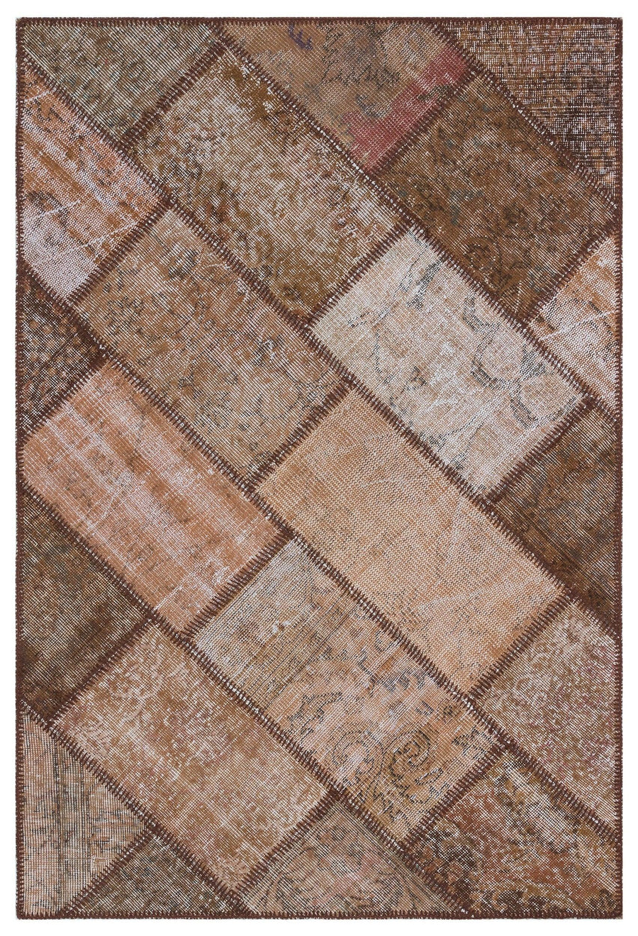 Geometrik Desenli Halı Yün El Dokuma 121x180 cm 29461 – Oturma odası kullanımı