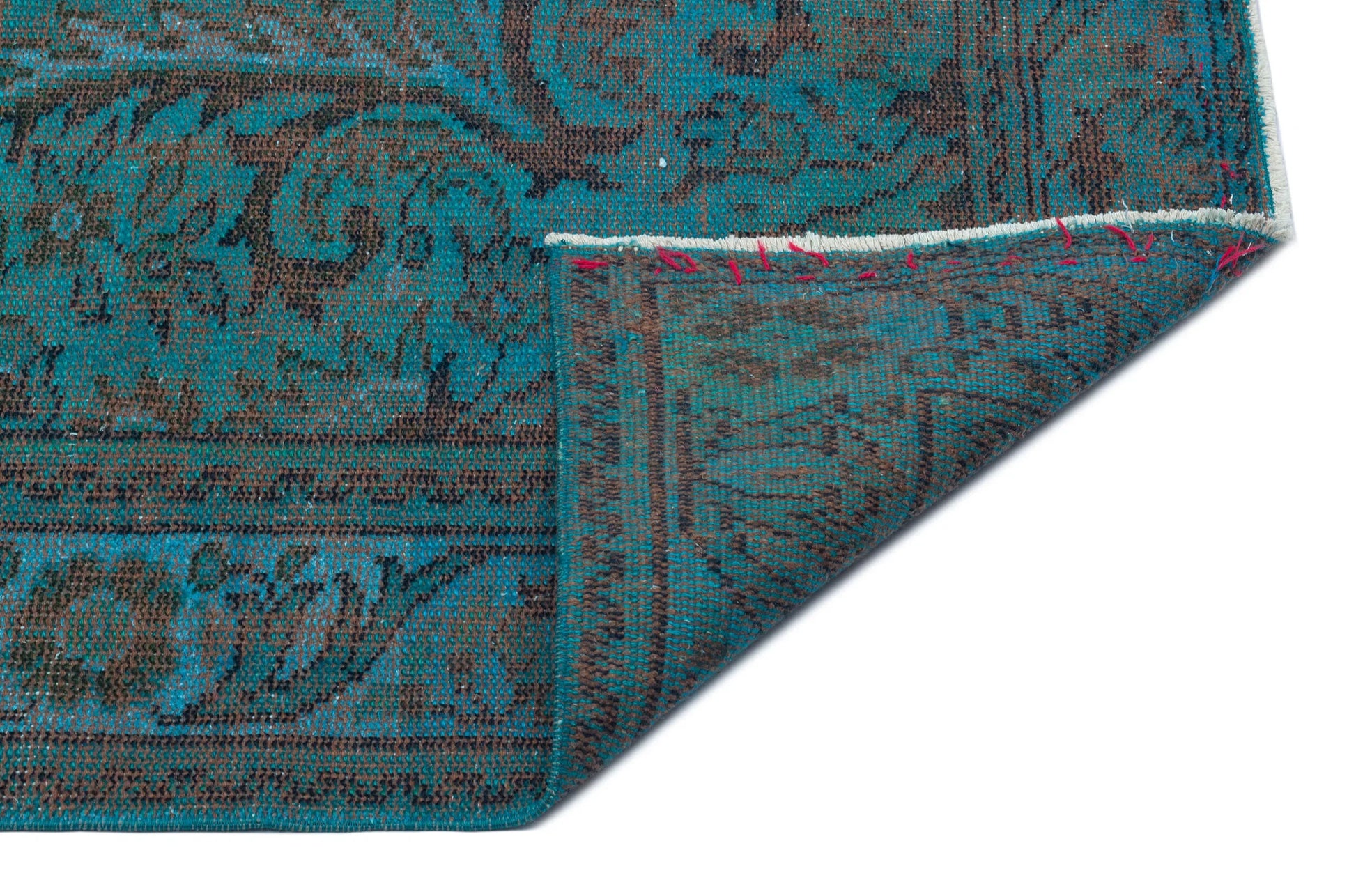 Antrasit Siyah Anadolu Eskitme Geometrik Yün Halı 178x295 - Özel Seri