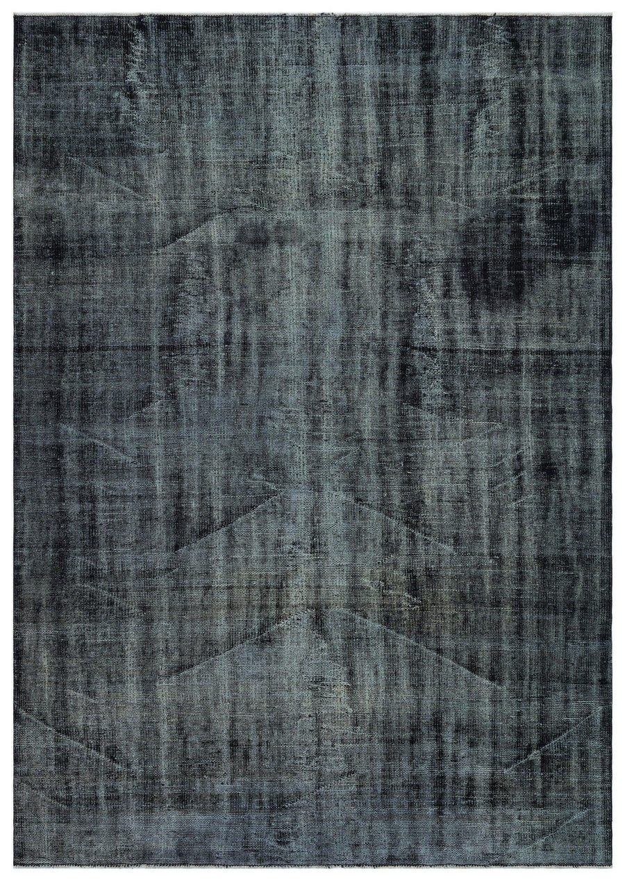 Antrasit Gri Halı Soyut Desenli Melanj Dokulu 200x280 cm – Koridor kullanımı