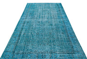 Atina Turkuaz Eskitme Yün El Dokuma Halısı 168 x 276 Apex Unique