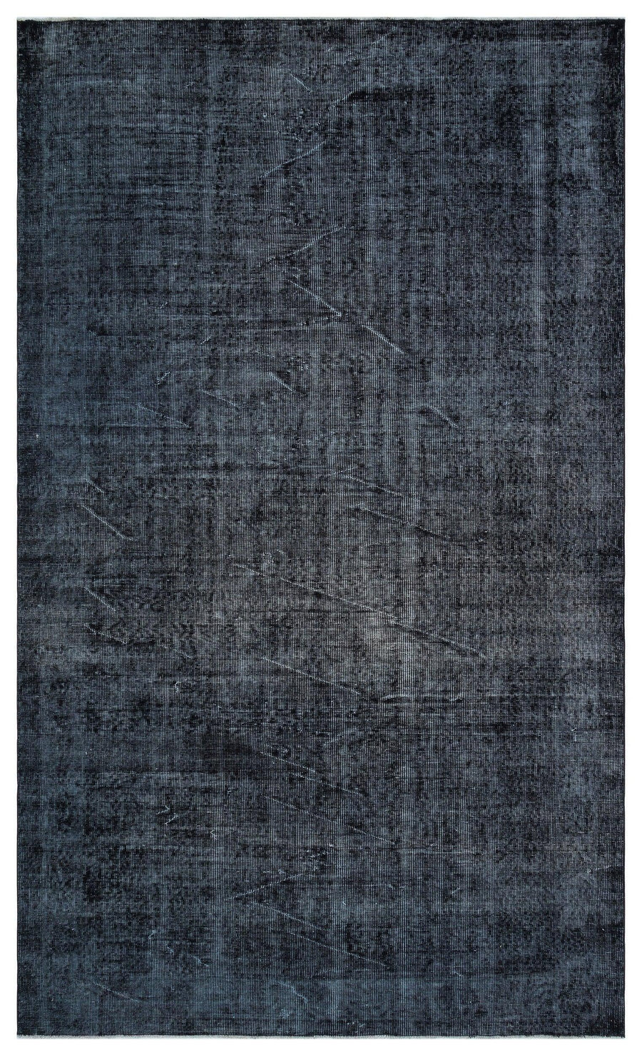 Abstract Red and Grey Hand-Knotted Wool Rug 177x296 cm (5'10" x 9'9") – in the hallway