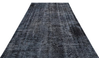 Antrasit Gri Halı Soyut Antrasit Detaylı Eskitme Stil 205x312 cm 29621
