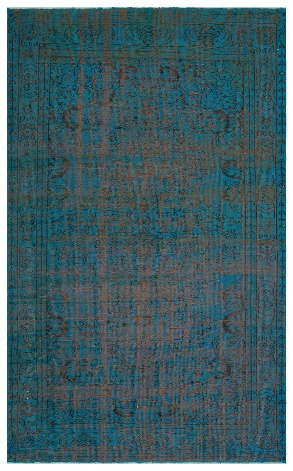Kırmızı Siyah Eskitme Yün Halı 188x308