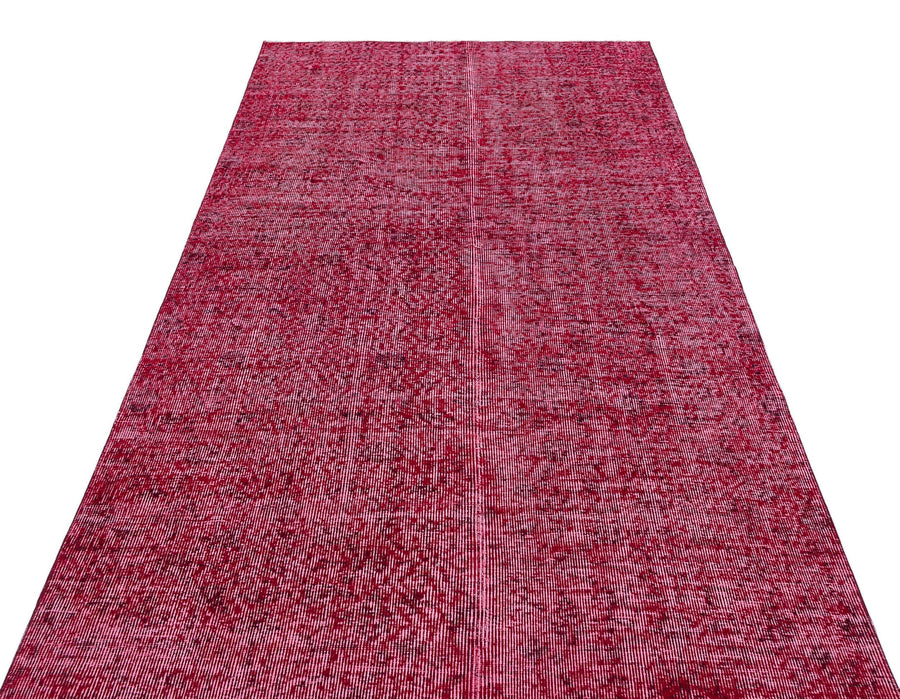 Kırmızı Anadolu Eskitme Yün Halı 146x252 - Özel Seri