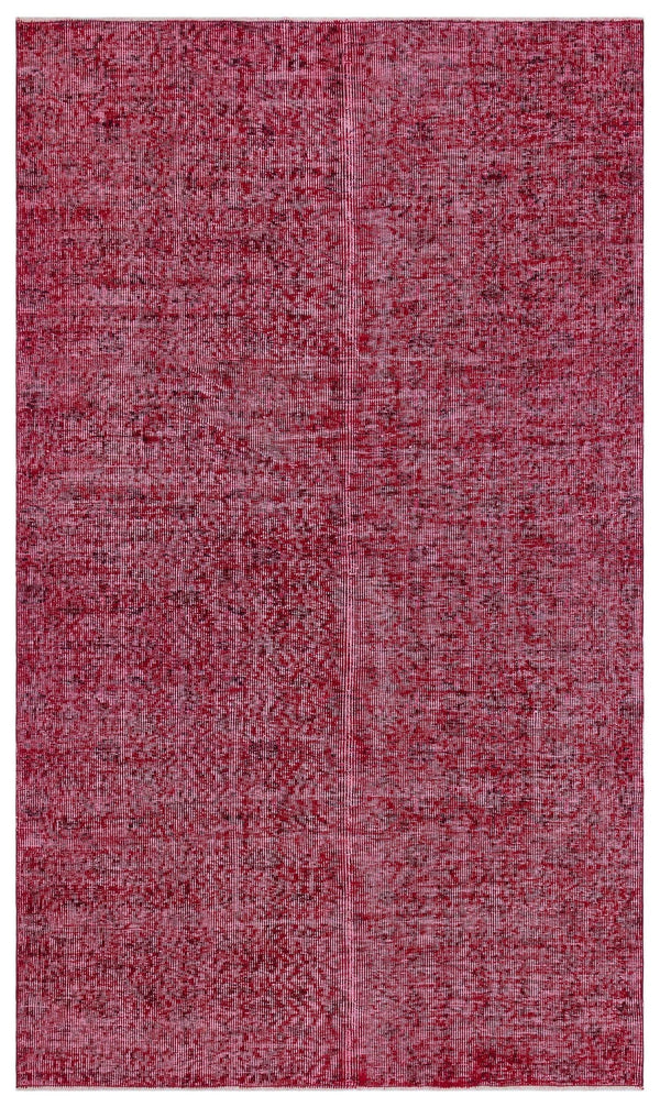 Kırmızı Anadolu Eskitme Yün Halı 146x252 - Özel Seri